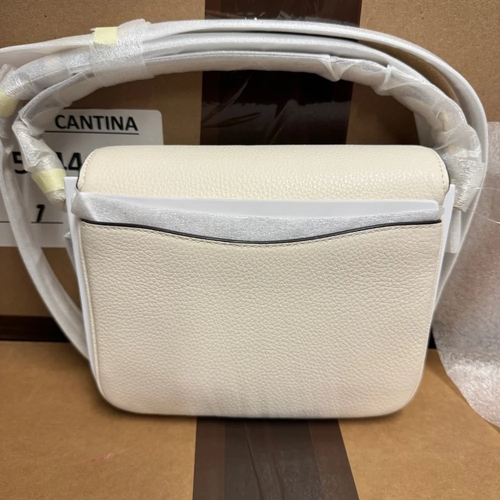 Coach Women’s Cassie 19 Pebble Leather Crossbody - Chalk - Picture 11 of 14